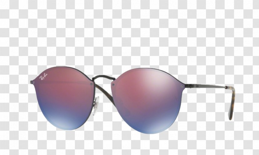 Ray-Ban Blaze Round Mirrored Sunglasses Clubmaster - Goggles - Ray Ban Transparent PNG