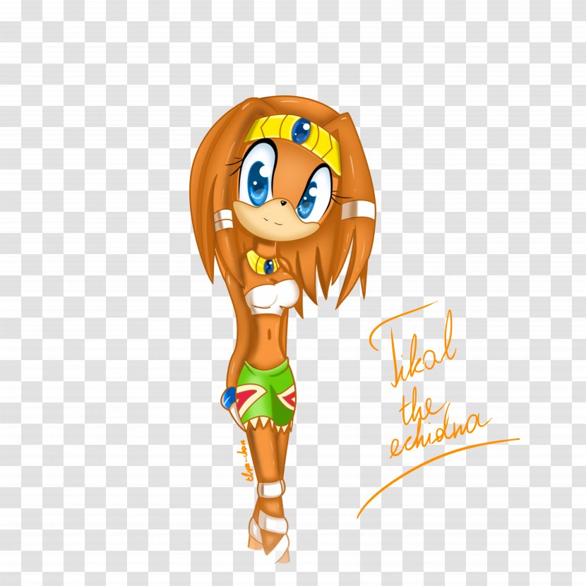 Tikal Knuckles The Echidna Mammal Art - Cartoon Transparent PNG