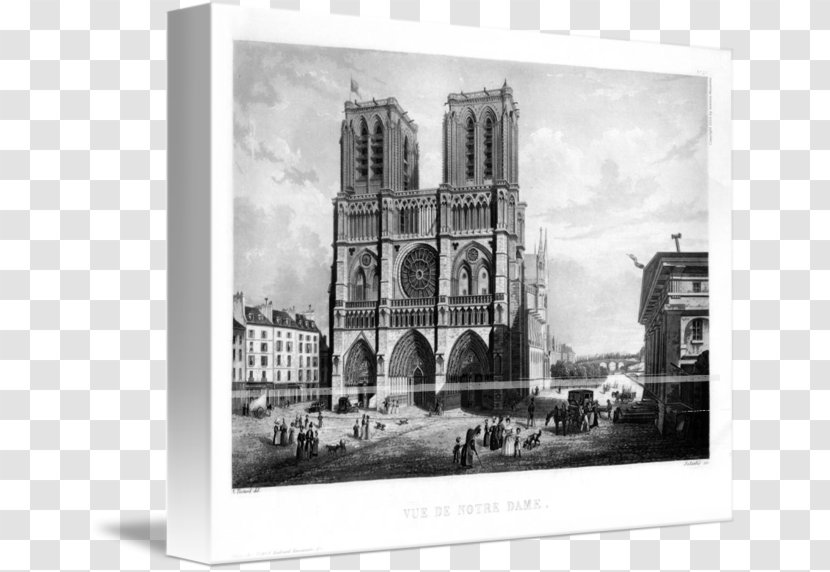 Cathedral Landmark Theatres Picture Frames White - Building - Paris Notre Dame Transparent PNG