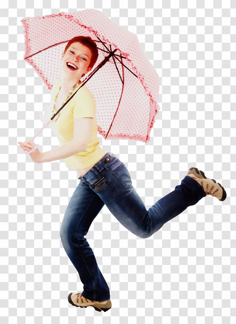 T-shirt Umbrella Scoop Neck Lady Transparent PNG
