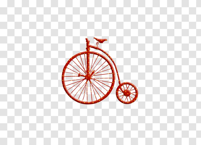 Bicycle Penny-farthing Stock Photography Clip Art - Drawing - Red Bike Transparent PNG