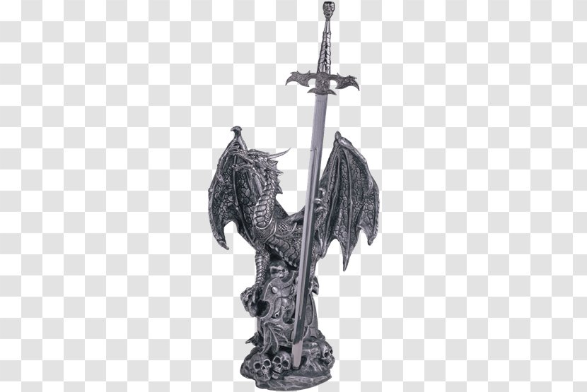 Los Angeles Statue Figurine Wind Chimes Knight - Dragon Skull Transparent PNG