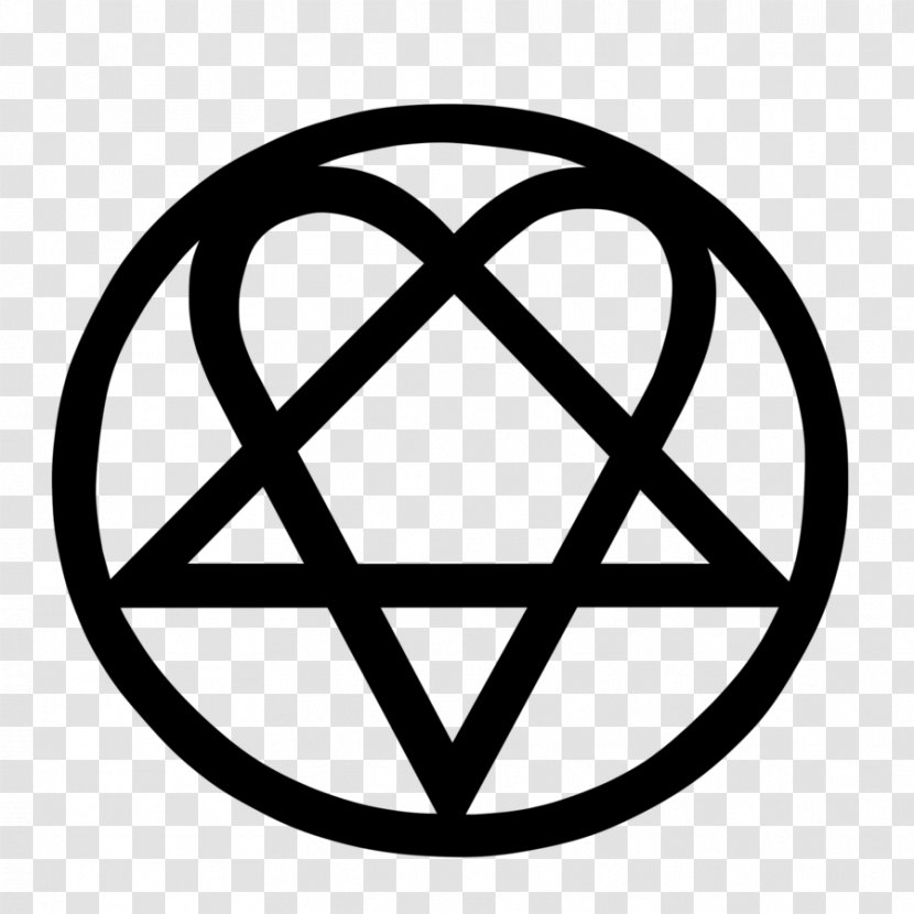 HIM Heartagram Logo Decal Sticker - Flower - Nice Transparent PNG