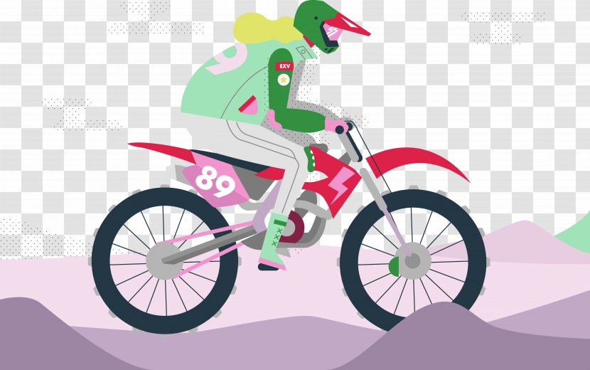 Desert Euclidean Vector Bicycle - Cycling - Motorcycle Transparent PNG