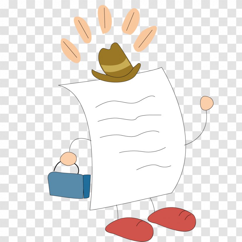 Paper Cartoon - Product Design - Hand-painted Anthropomorphic Transparent PNG