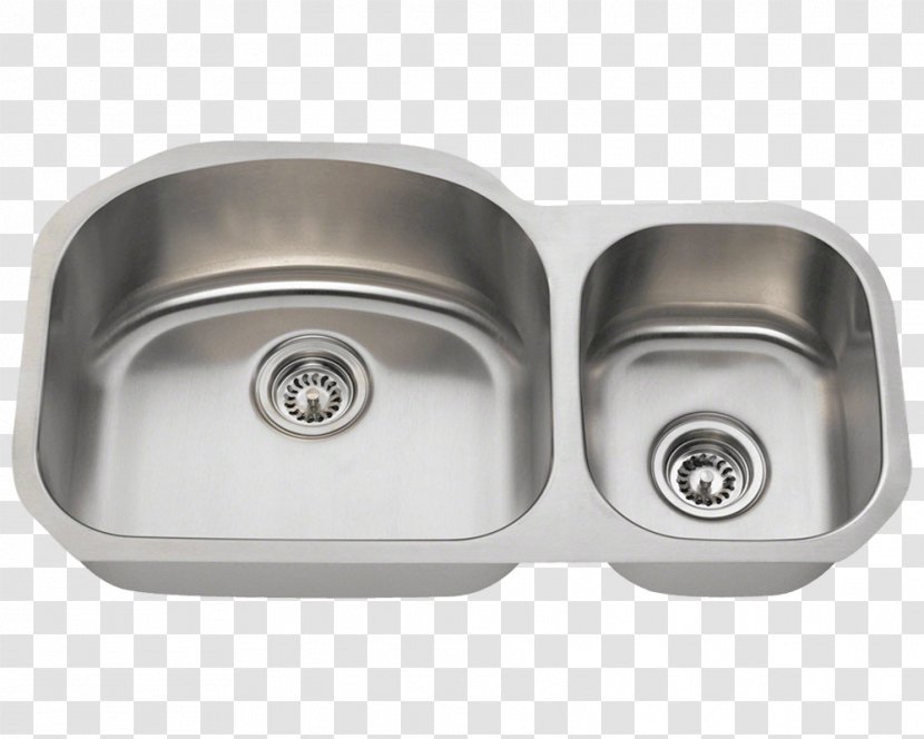 Kitchen Sink Stainless Steel Bowl - Plumbing Fixtures Transparent PNG
