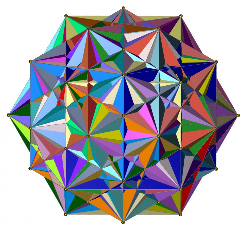 Polytope Compound Polyhedron Tesseract Convex Hull Vertex - Great Stellated Dodecahedron Transparent PNG