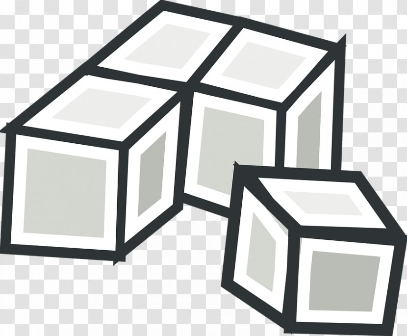 Sugar Cubes Ice Cube Clip Art - Vector Dice Transparent PNG