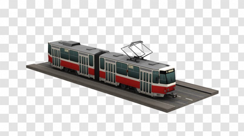 Railroad Car Trolley Tatra Rail Transport Train Transparent PNG