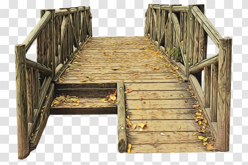 Watercolor Cartoon - Bridge - Pier Boardwalk Transparent PNG