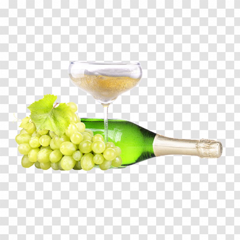 White Wine Red Prosecco Champagne - Tableware Transparent PNG