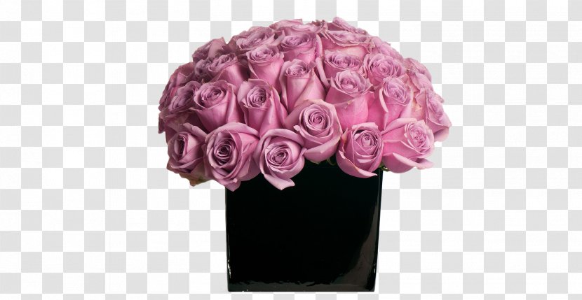 Black Rose Vase Quotation - Purple Transparent PNG