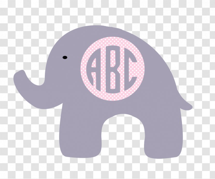 Monogram Logo Initial - Pink - Design Transparent PNG