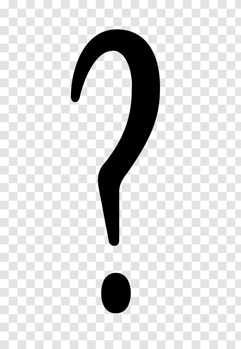 Brand Black And White - Symbol - Question Mark Transparent PNG