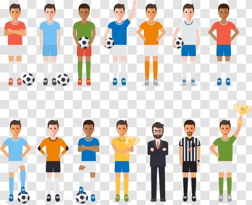 Football Player Team Association Referee - Human Behavior - Vector Creative People Transparent PNG