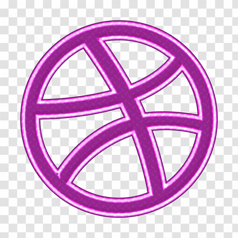 Designer Icon Dribbble Line - Symbol - Logo Peace Transparent PNG