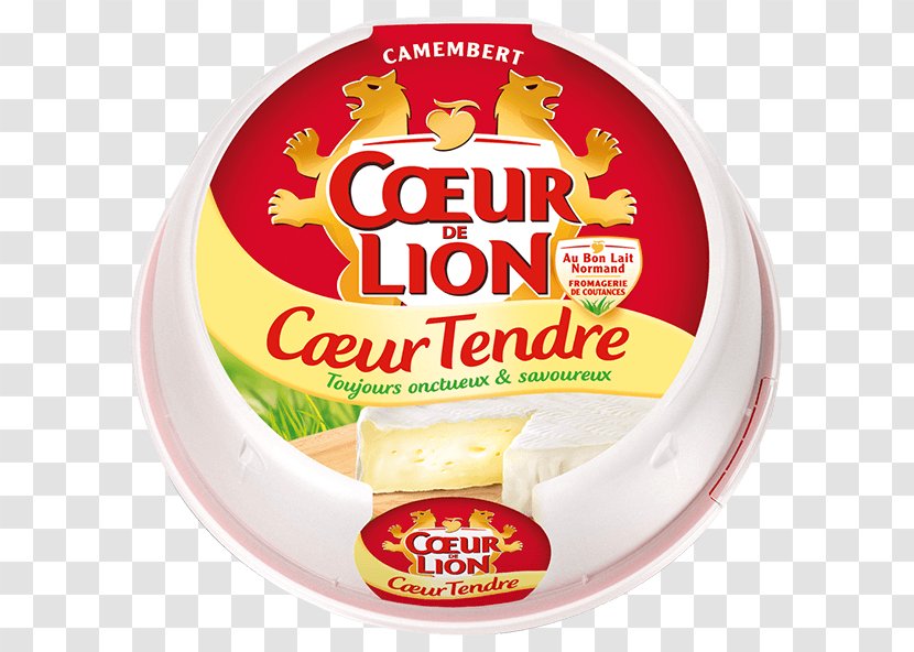 Cœur De Lion Camembert Milk Cheese Brie - Dairy Product Transparent PNG