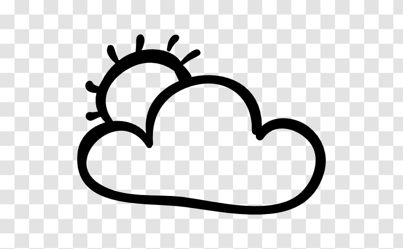 Drawing Cloud Clip Art - Monochrome Transparent PNG