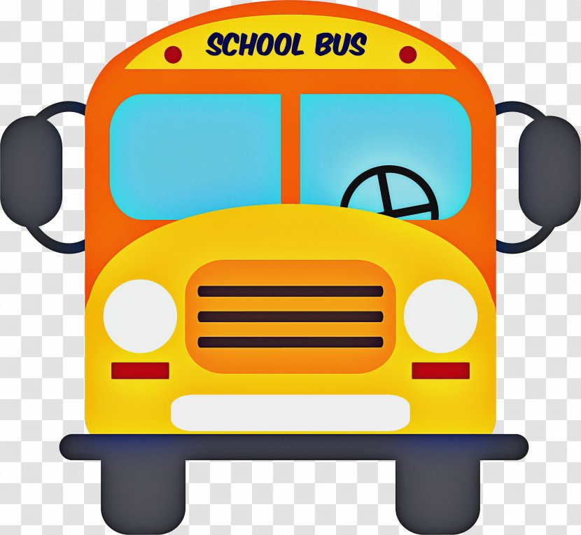 School Bus Cartoon - Vehicle Yellow Transparent PNG