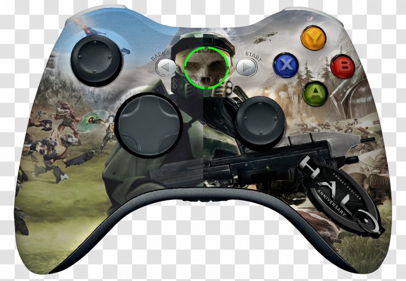 Halo: Combat Evolved Anniversary Xbox 360 Game Controllers Halo 3 - All Accessory - Wars Transparent PNG