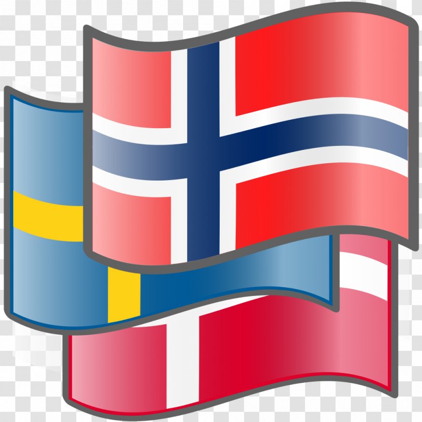 Flag Of Norway Nordic Cross Union Between Sweden And - Wikimedia Commons Transparent PNG