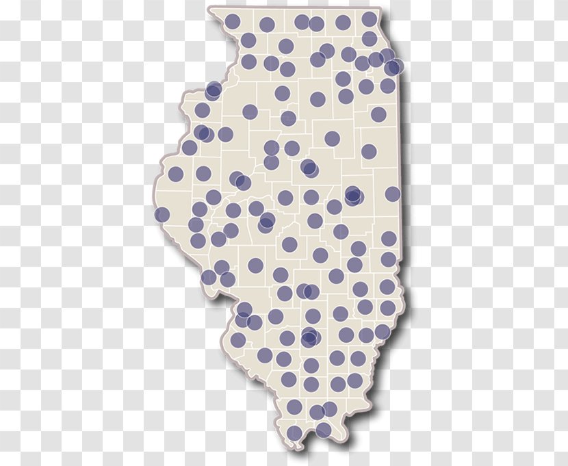 University Of Illinois At Urbana–Champaign Location Map System Polka Dot - State Transparent PNG
