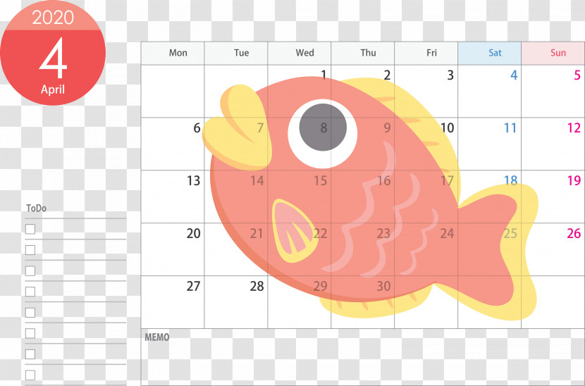April 2020 Calendar April Calendar 2020 Calendar Transparent PNG