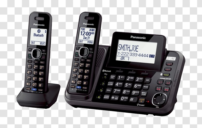 Panasonic KX-TG954 Cordless Telephone Mobile Phones Digital Enhanced Telecommunications - Phone Transparent PNG