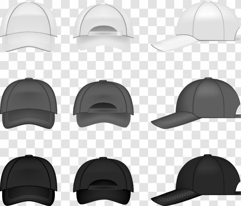 Baseball Cap Hat - Chefs Uniform - Vector Transparent PNG