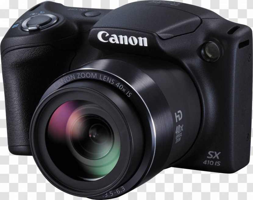 Canon PowerShot SX400 IS Digital IXUS SX410 Camera - Zoom Lens Transparent PNG
