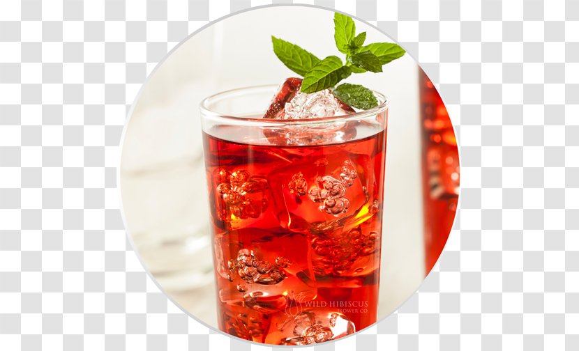 Hibiscus Tea Iced Cocktail Teacake - Garnish Transparent PNG
