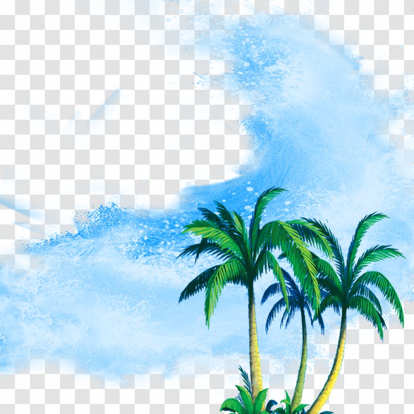 Coconut - Leaf - Creative Summer Beach Transparent PNG