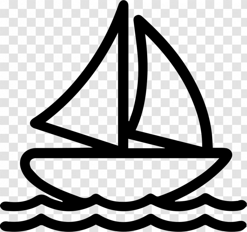 Sailboat - Watercraft - Sailing Icon Transparent PNG