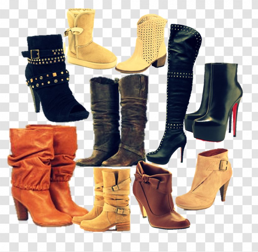 Riding Boot High-heeled Shoe Snow - Fashion Transparent PNG