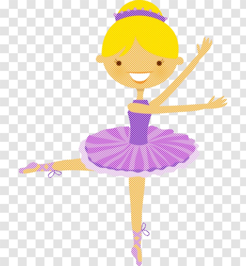 Ballet Dancer Flat Tutu Cartoon - Dance Footwear Transparent PNG