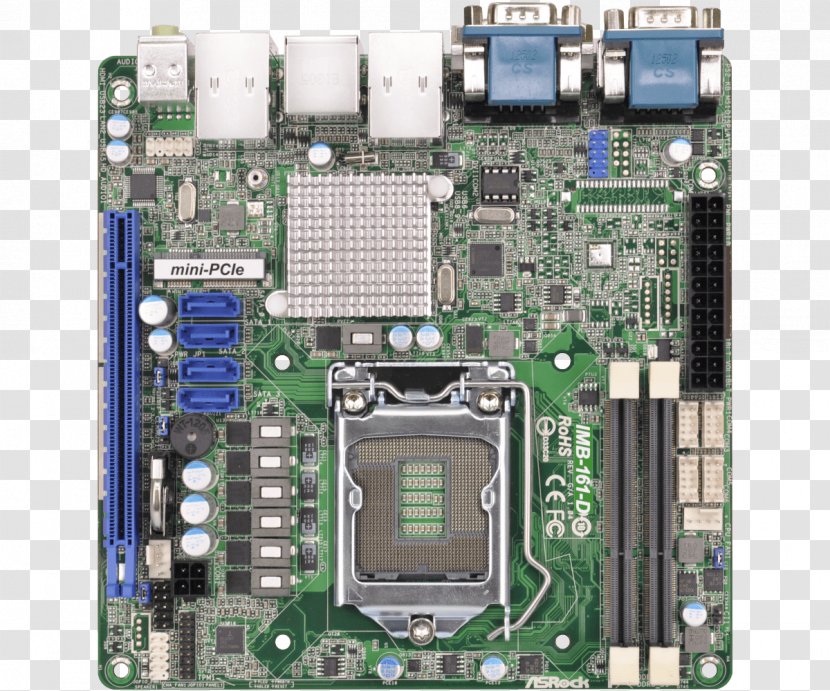 Intel Mini-ITX LGA 1155 Motherboard ASRock - Computer Component Transparent PNG