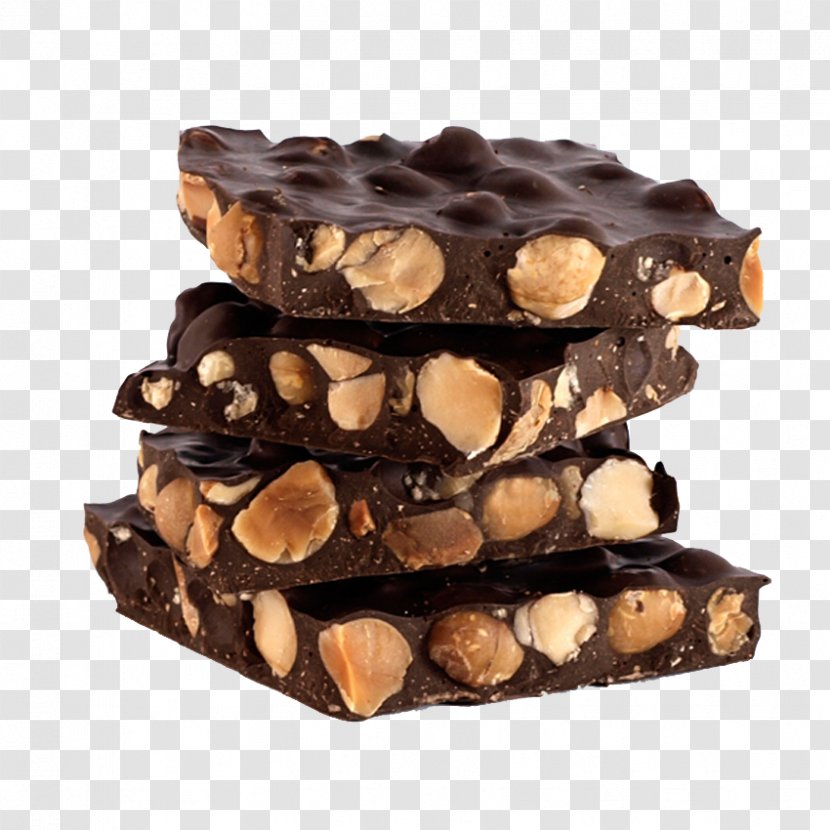 Fudge Praline Turrón Chocolate Bar Brownie Transparent PNG