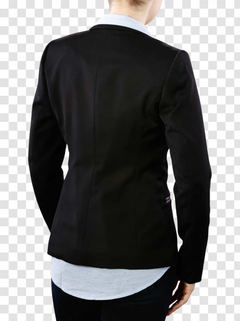 Long-sleeved T-shirt Jacket - Neck - Blazer Transparent PNG