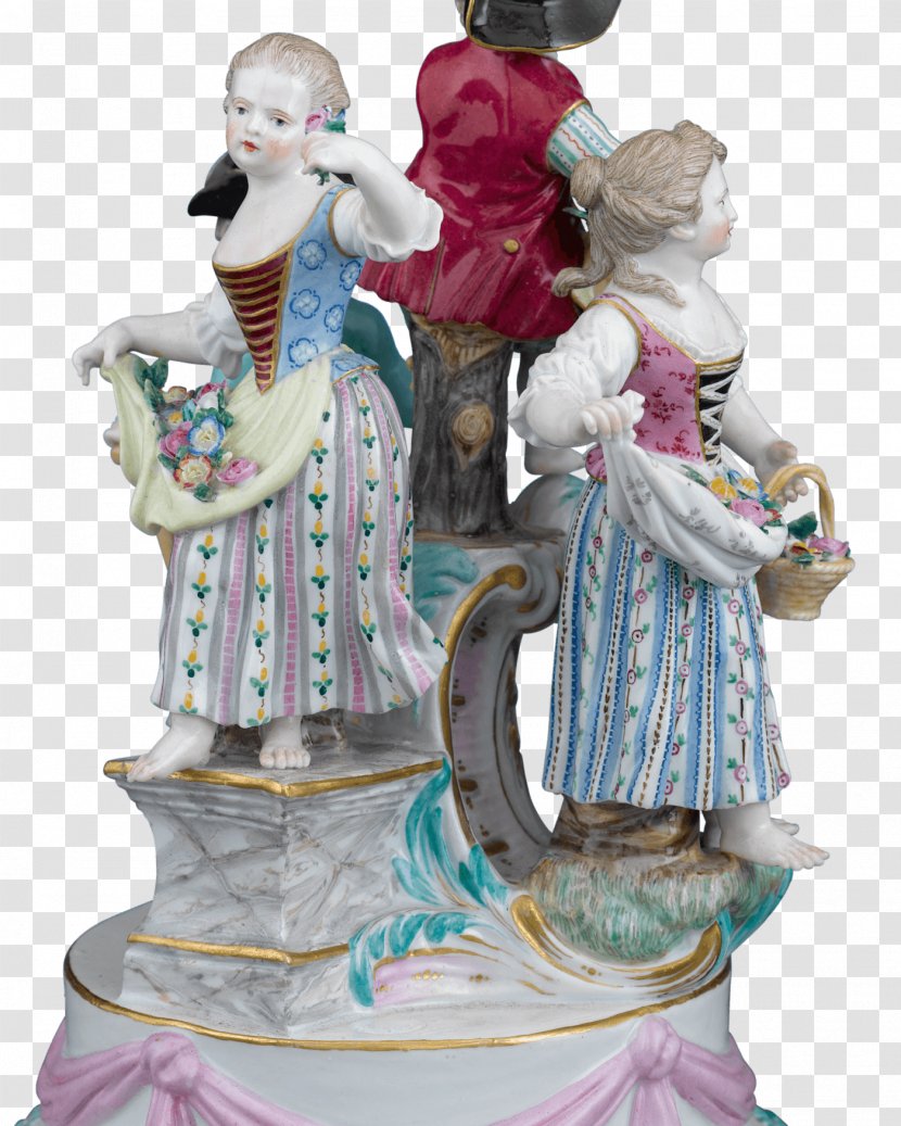 Meissen Porcelain Figurine Antique Transparent PNG