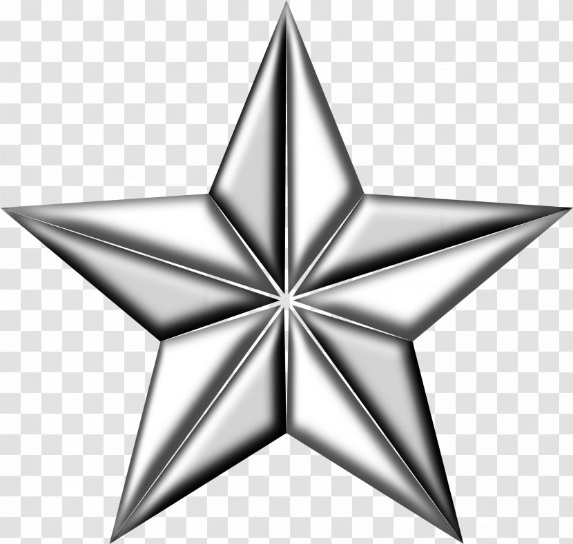 Silver Star Clip Art - 5 Transparent PNG