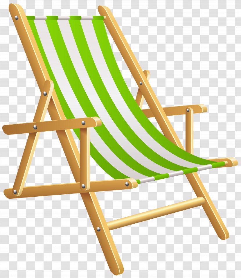 Beach Chair Clip Art - Wood - Umbrella Transparent PNG