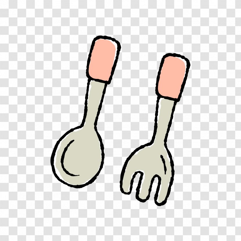 Spoon Fork Spork Clip Art - Tool - Grey And Transparent PNG
