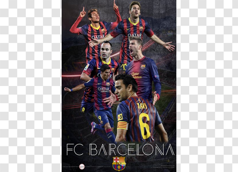 FC Barcelona Painting Sport Football Poster - Sports - Fc Transparent PNG