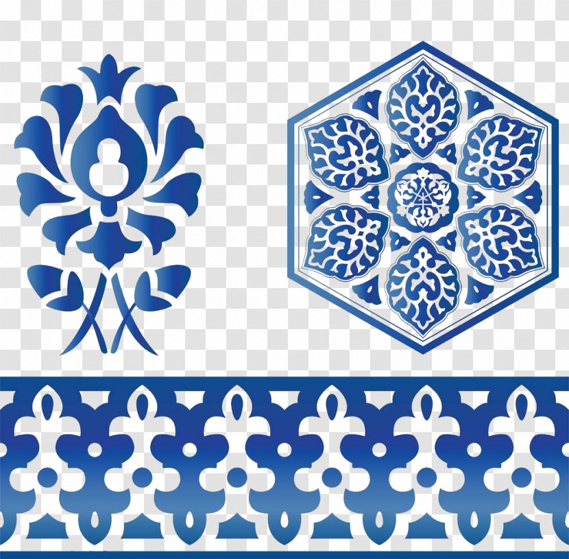 Islamic Geometric Patterns Visual Design Elements And Principles Clip Art - Cartoon - Blue Pattern Transparent PNG