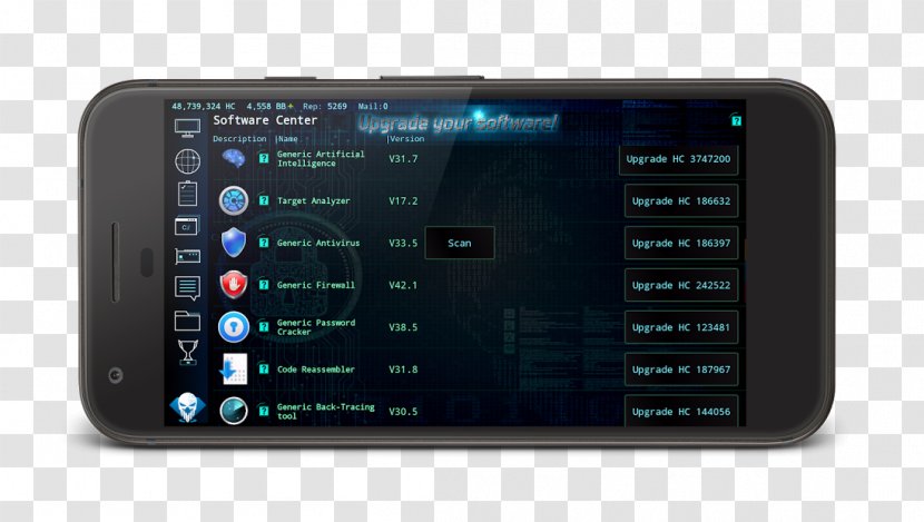 Hackers - System - Hacking Simulator Smartphone Android GameSmartphone Transparent PNG