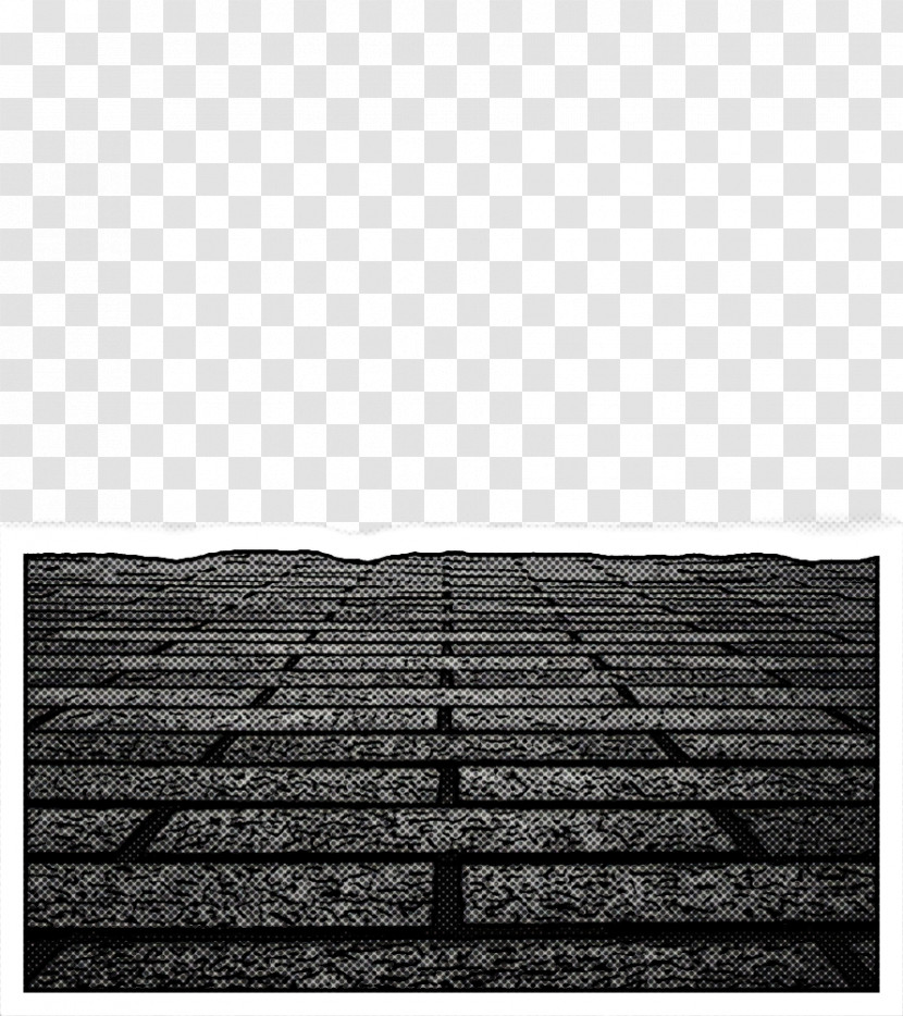 Black White Wall Brick Black-and-white Transparent PNG