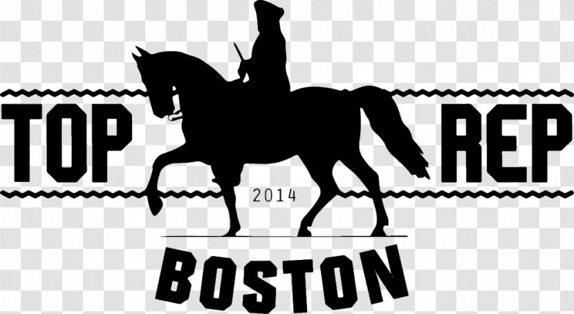 Boston Mustang What Do You Hear Logo Rein - Black And White Transparent PNG