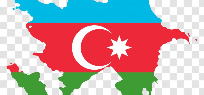 Flag Of Azerbaijan Soviet Socialist Republic Map - Text Transparent PNG