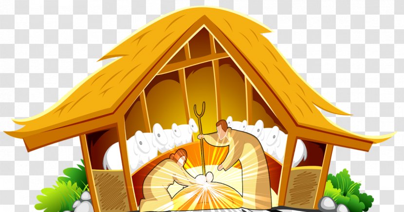 Santa Claus House Drawing Snowman - Jesus Transparent PNG