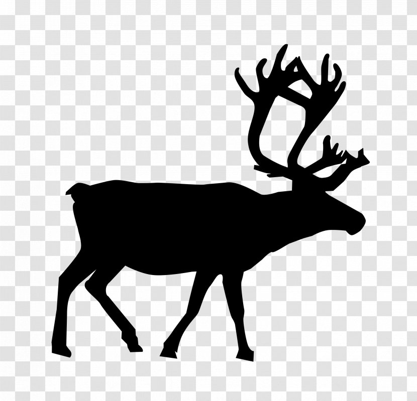 Reindeer - Head - Horn Silhouette Transparent PNG